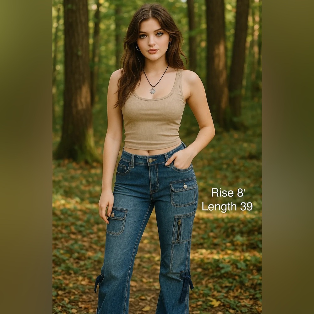 Vintage Y2K Zoey Beth Denim Low Rise Jeans 3/4